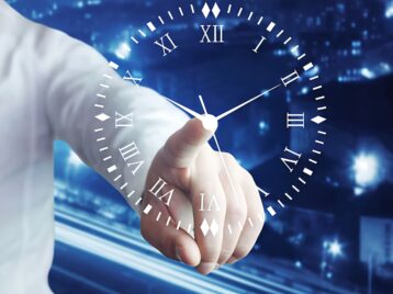 Clock interface symbolizing buyer journey data timing issues when revenue intelligence reaches teams too early or too late in the sales process